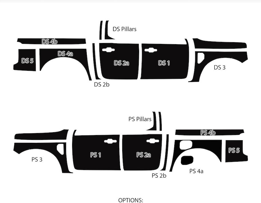 Układ paneli magnetycznych Barriers44 Ford Ranger Next Gen